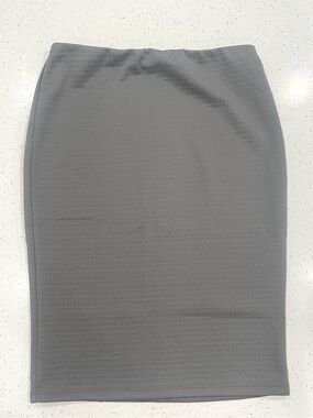 Mossimo Supply Co. Gray Textured Pencil Skirt